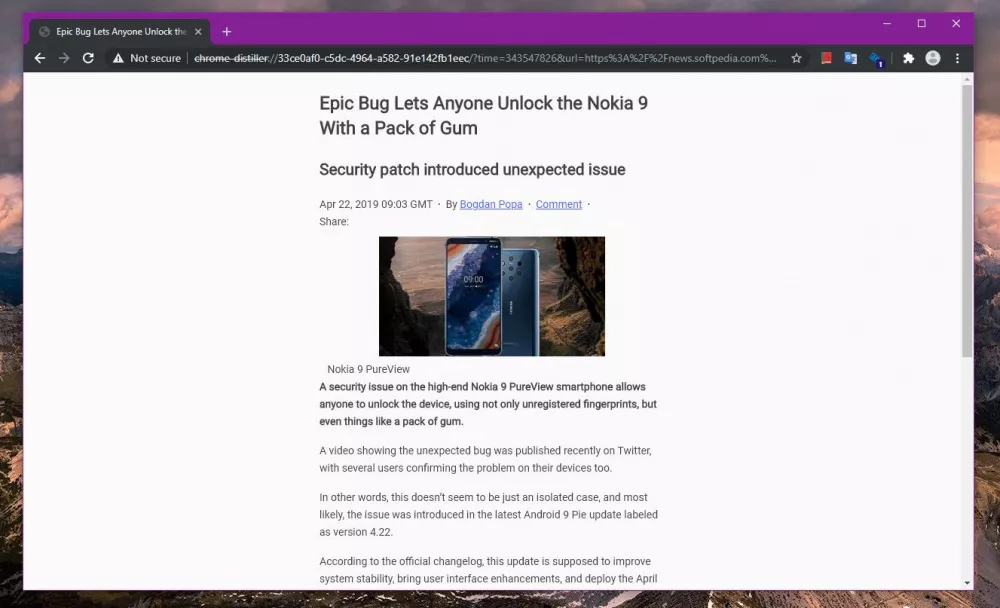 Chrome в режиме чтения Chrome в режиме чтения