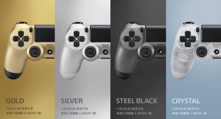 Sony представила новые цветовые варианты PlayStation 4 и Dualshock 4