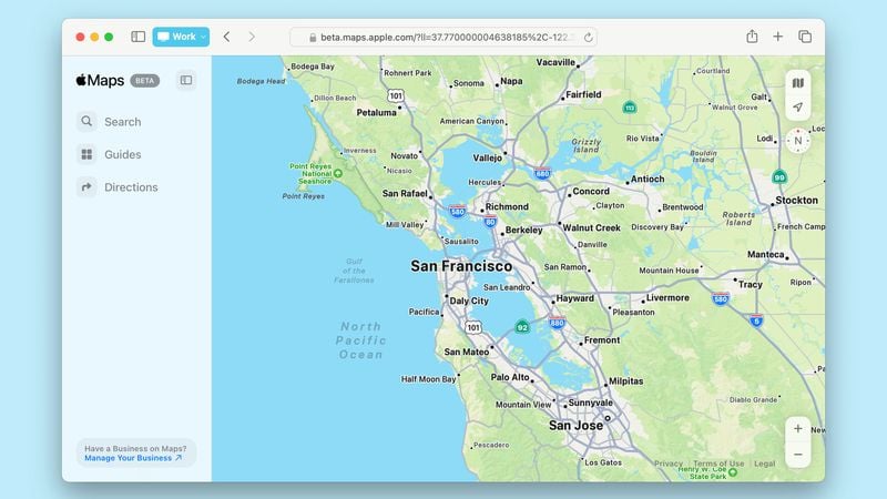 Apple запустила веб-версию фирменного сервиса «Карты»