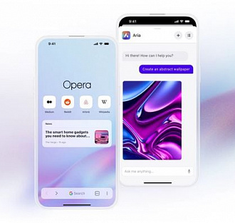 Вышел браузер Opera One со встроенным ИИ Aria и функцией генерации изображений