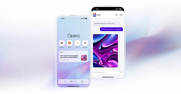 Вышел браузер Opera One со встроенным ИИ Aria и функцией генерации изображений