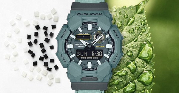 Casio выпустила часы G-Shock Urban Utility из биопластика и ошмётков пищи. Всё ради экологии