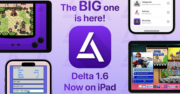 Эмулятор Delta наконец-то вышел на iPad. Причём эта версия может эмулировать несколько игр одновременно