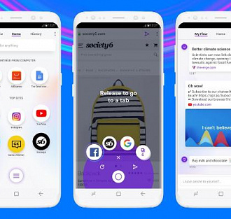 Opera Touch — мобильный браузер для тех, кто всегда спешит
